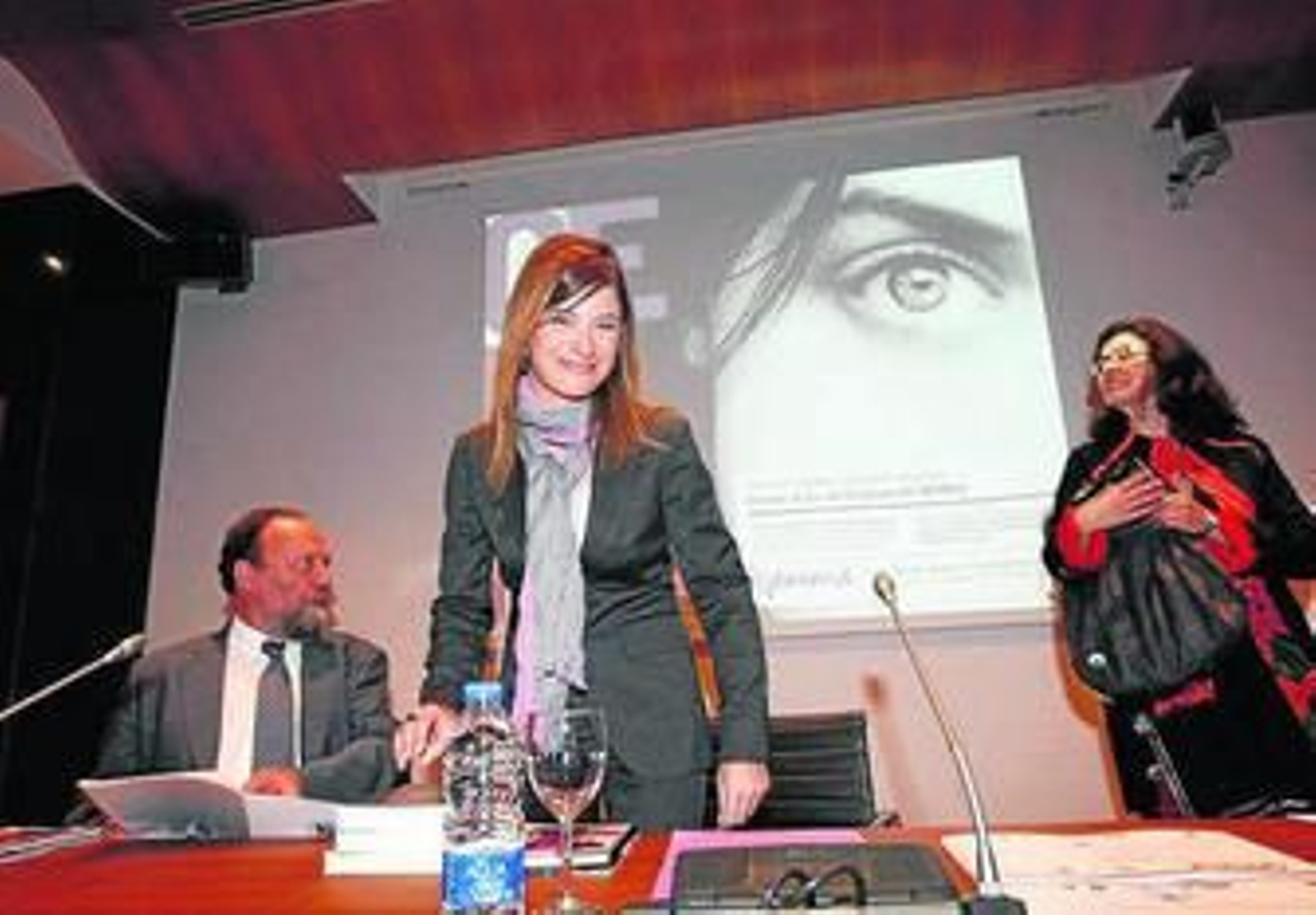 Aído en la Universidad de Granada, ayer.