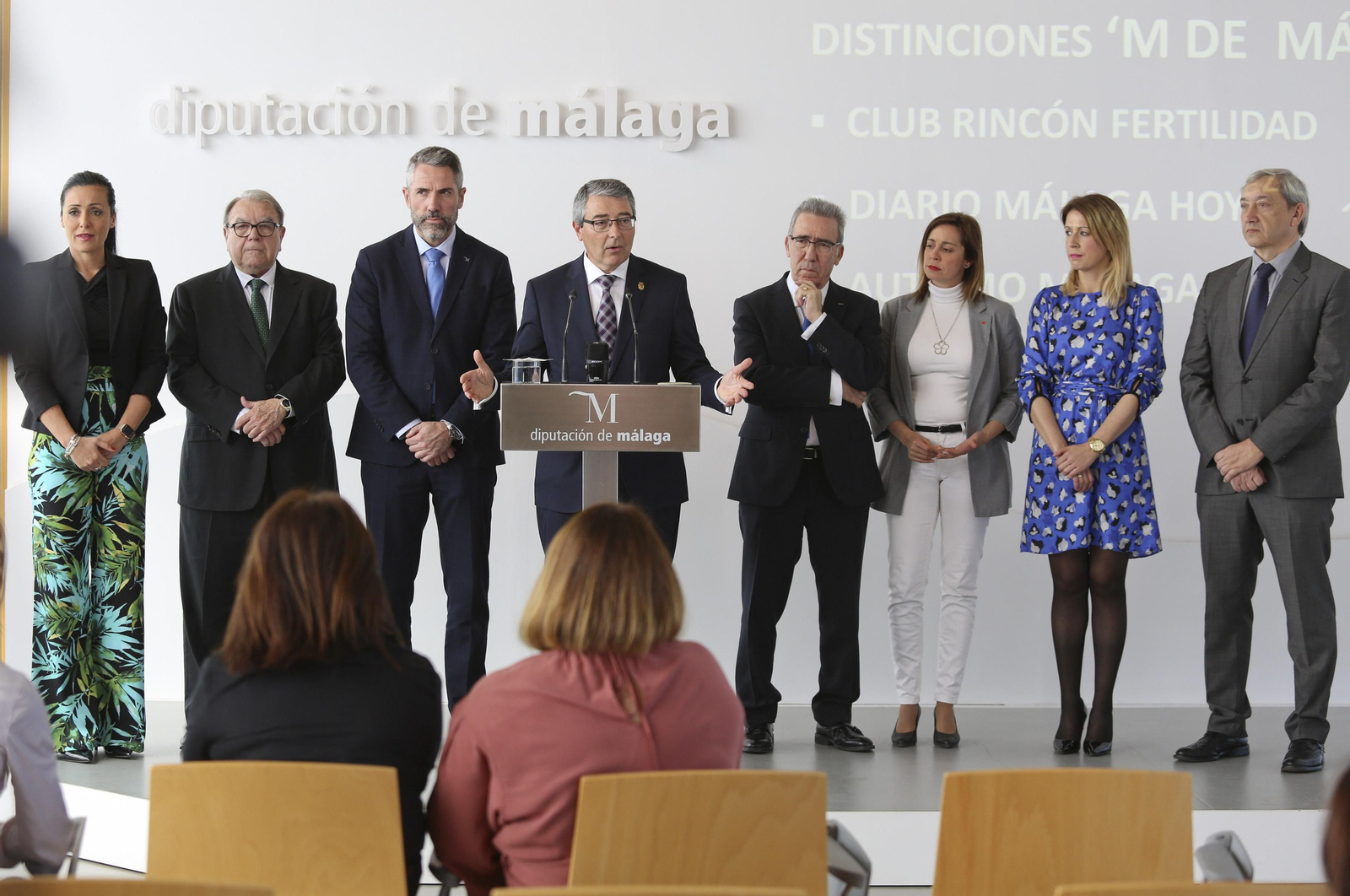 Las fotos de las distinciones 'M de Málaga' con motivo del Día de Andalucía en la Diputación de Málaga