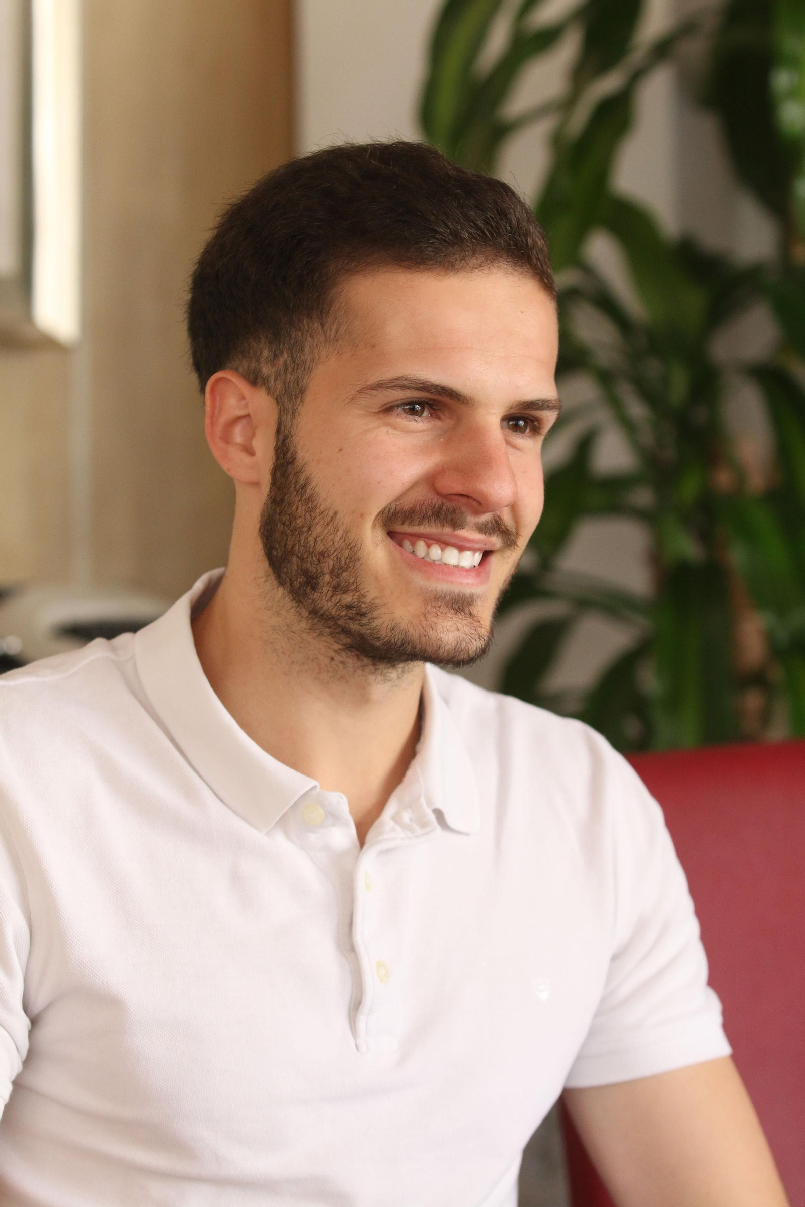 Daniel Romero, durante su entrevista en la redacción de Diario de Almería.