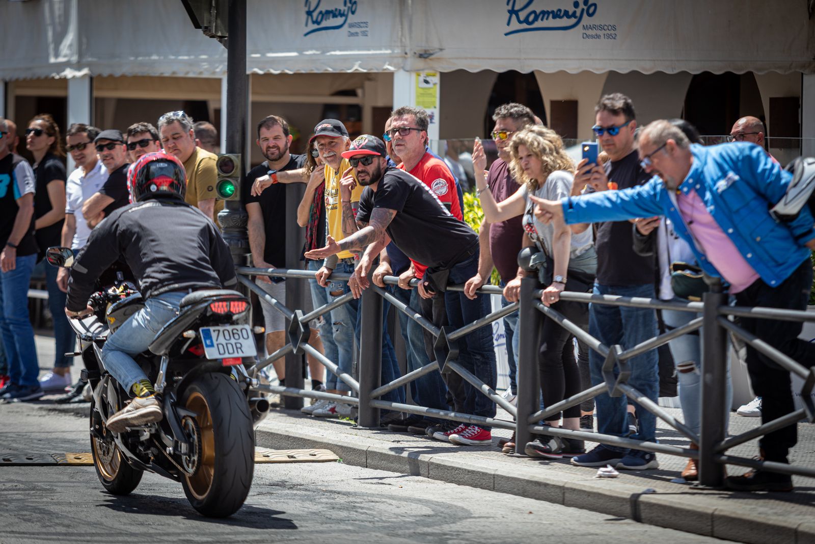 Imágenes de la motorada en El Puerto