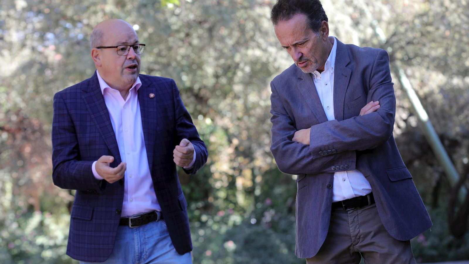Francisco Herrera, a la izquierda, junto con el profesor de la UGR Francisco Damián Lara.
