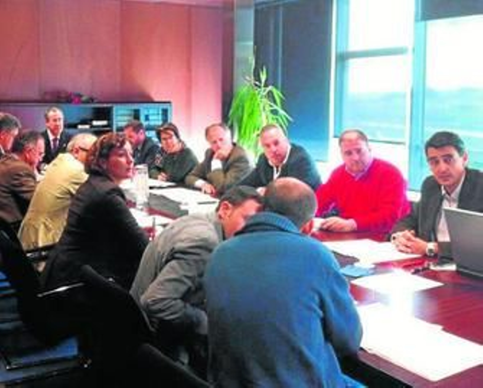 Imagen del actual consejo de administración de Arcgisa, en una imagen de finales de 2011.