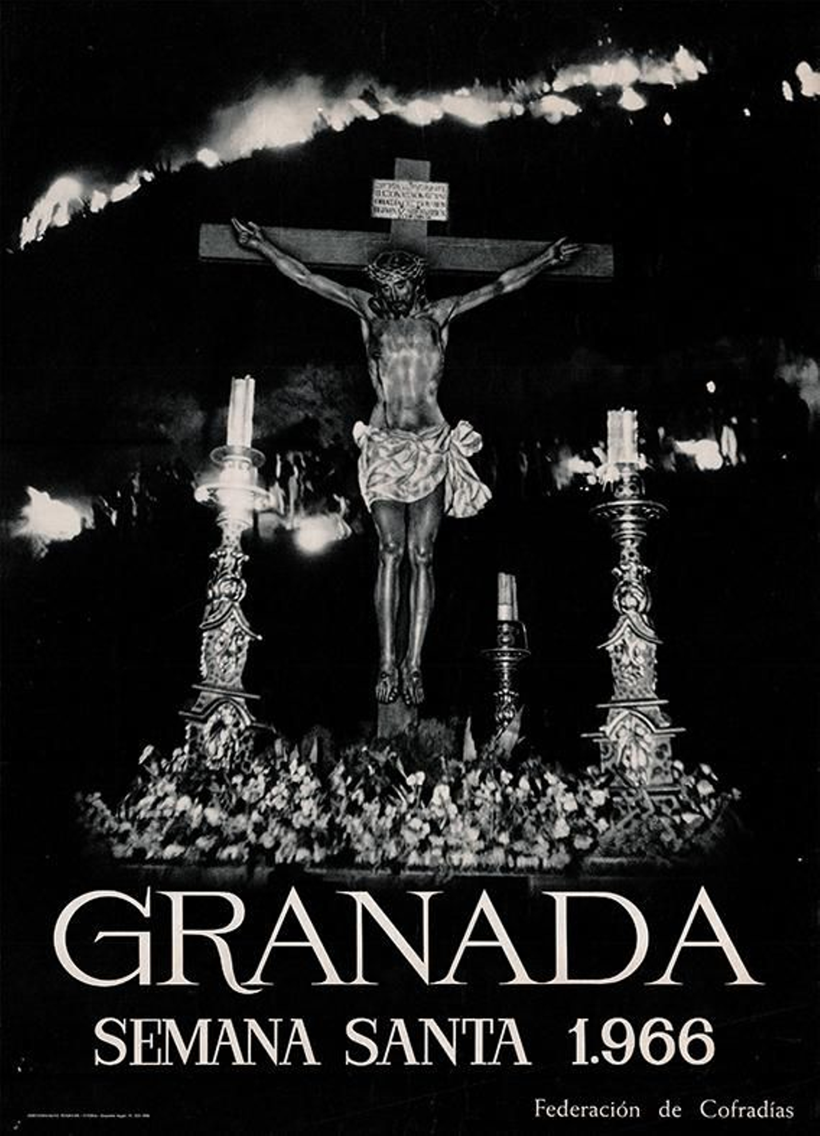 Cartel de la Semana Santa de Granada de 1966, uno de los carteles de la colección de Carlos Acal