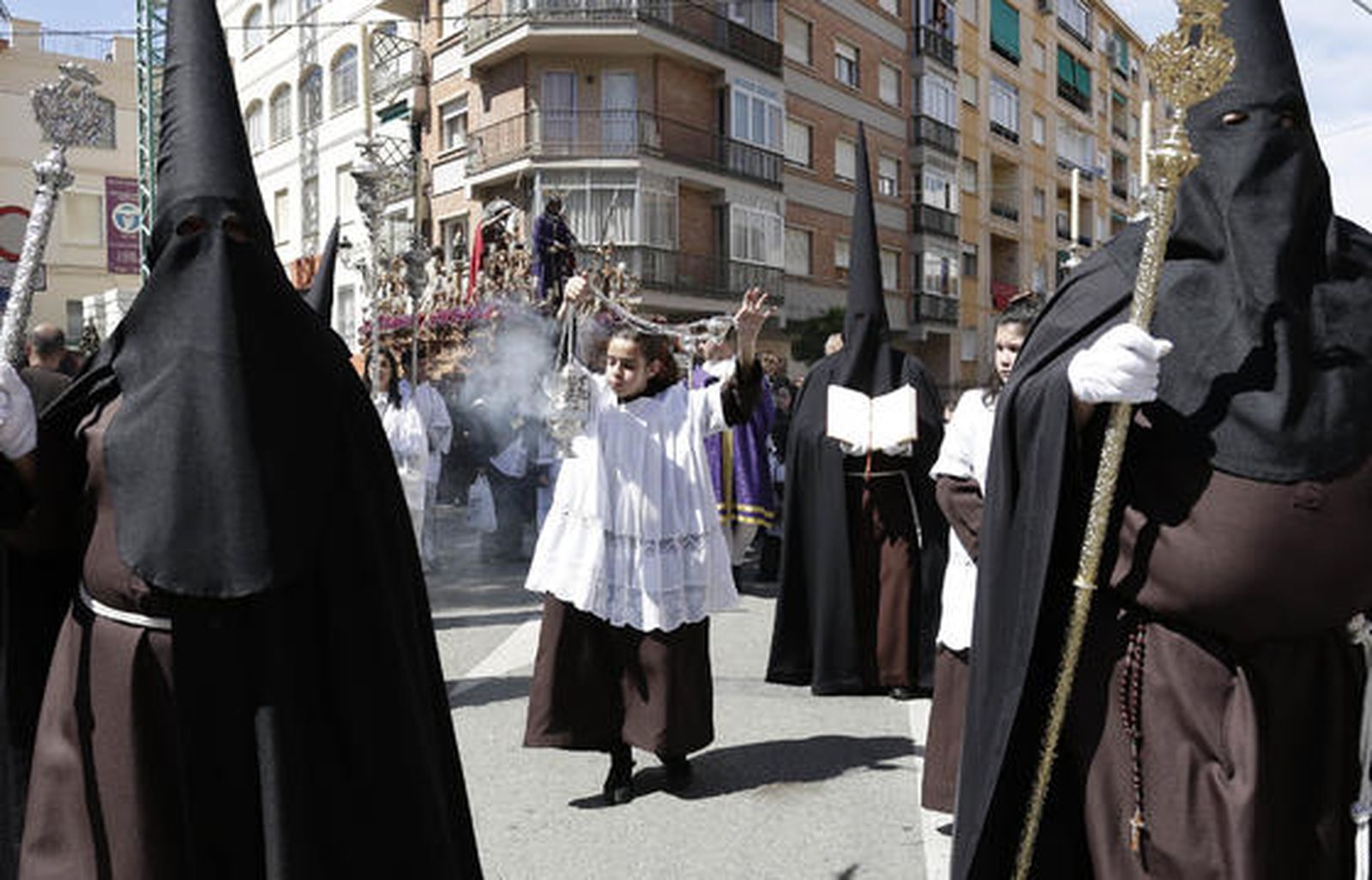 Nazarenos de Dulce Nombre.

Foto: Marilu Báez / L. M. Gómez Pozo