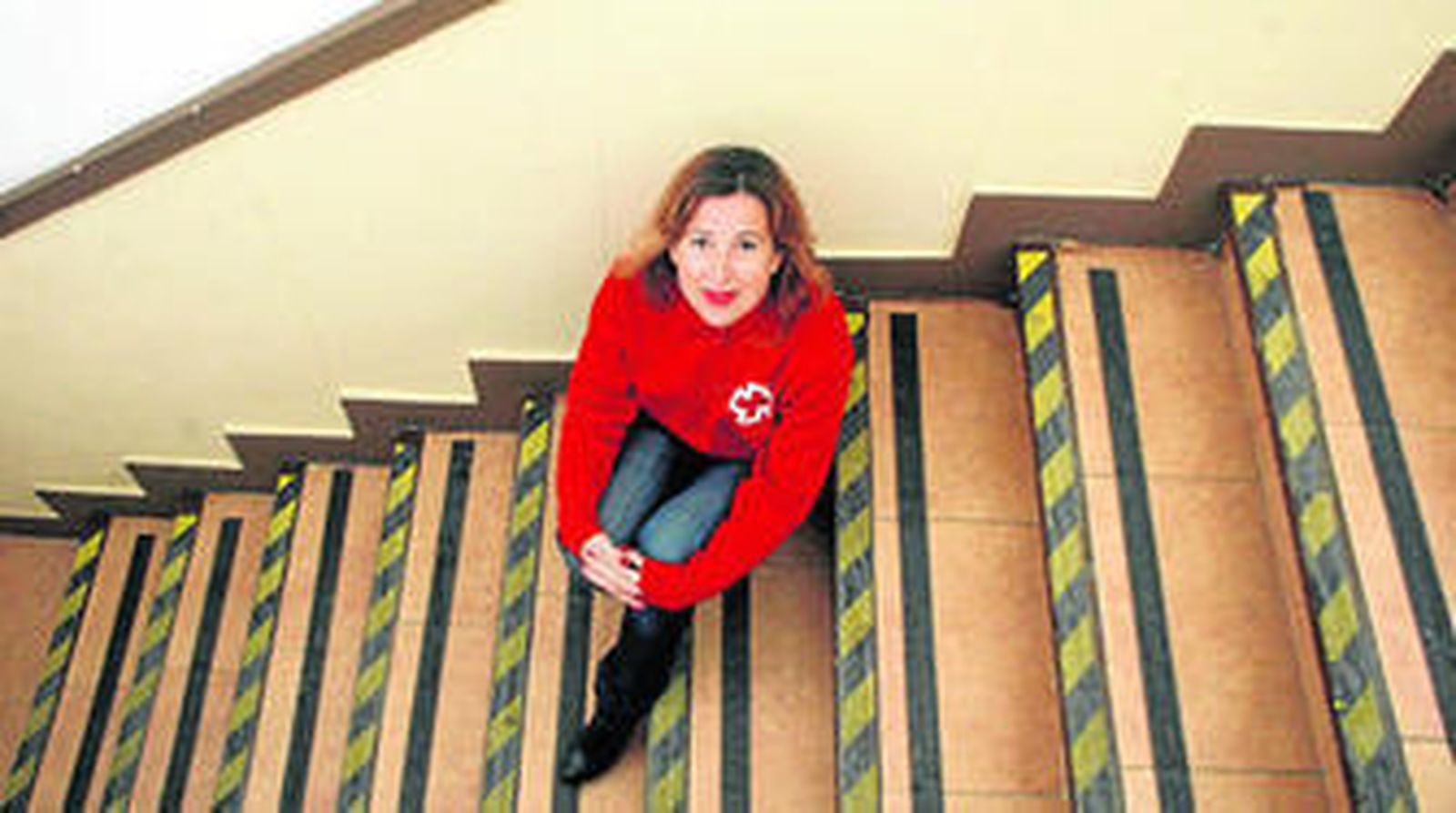 Rosa Flores, en la antigua sede de Cruz Roja.