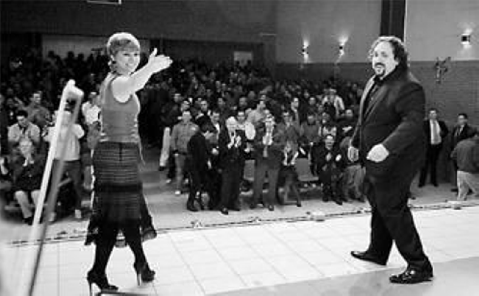 Pasión Vega y José Manuel Zapata, durante el recital de tangos.