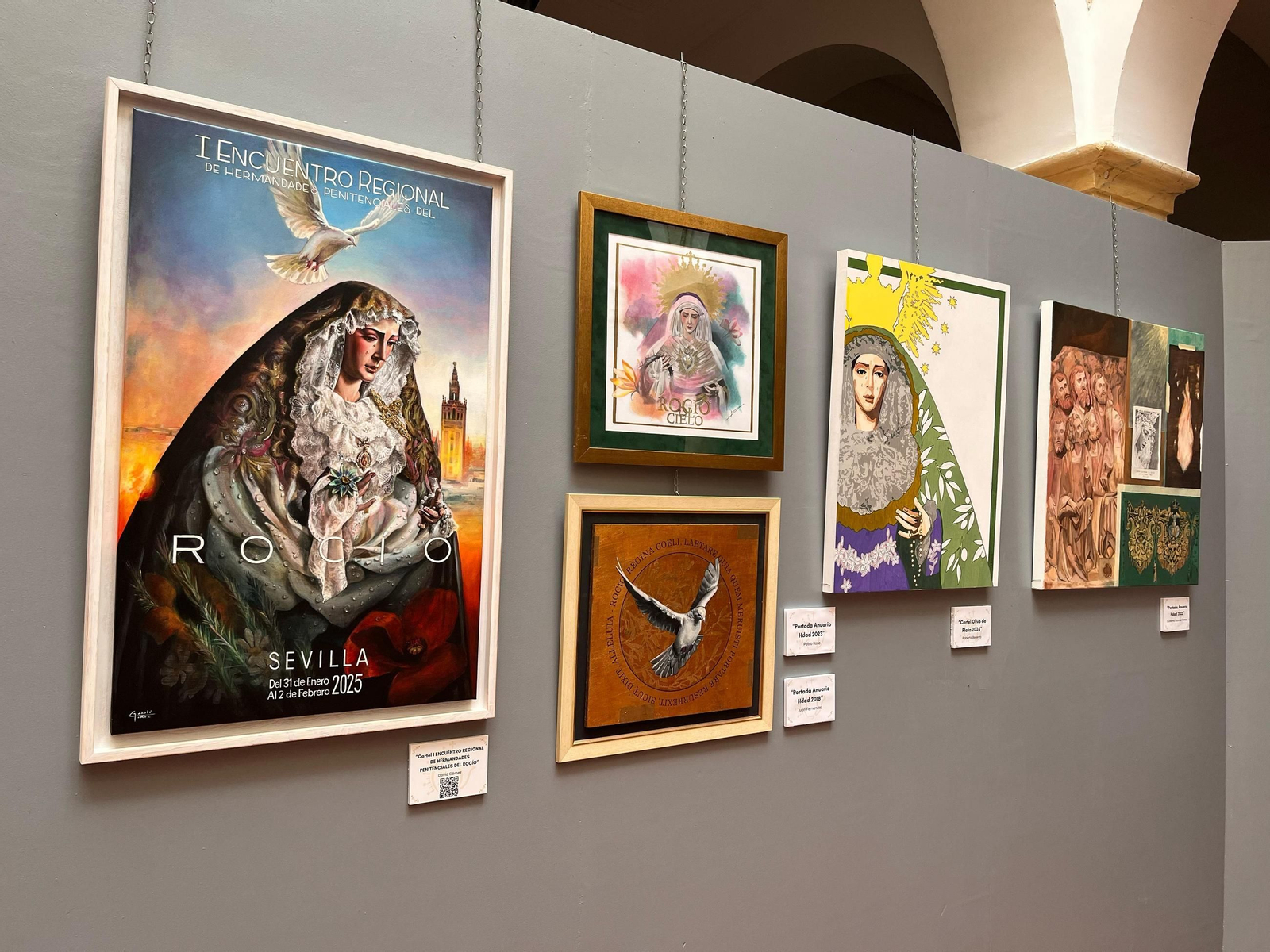 Detalle de algunas de las obras expuestas