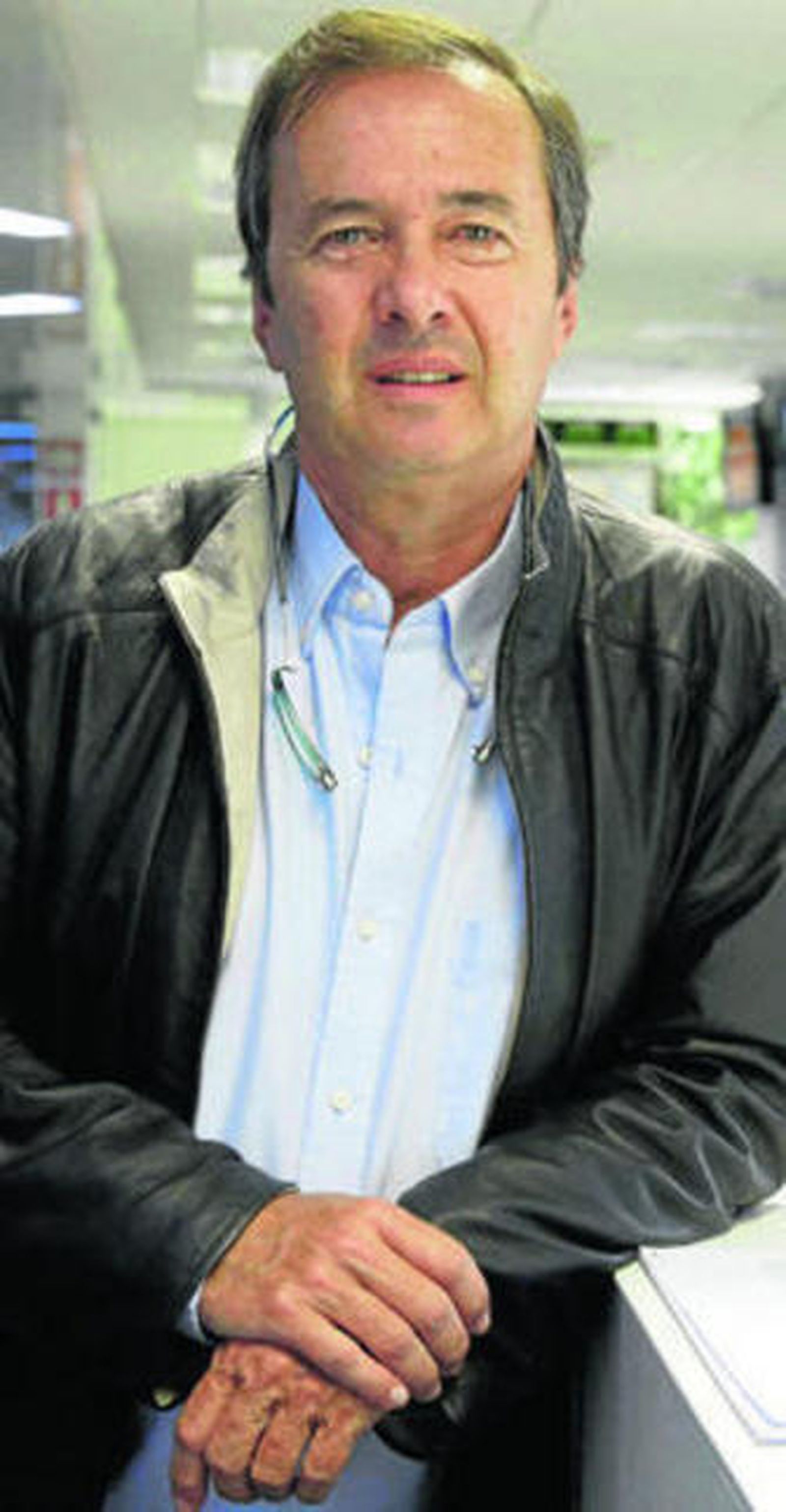 El escritor, durante la promoción de la novela.