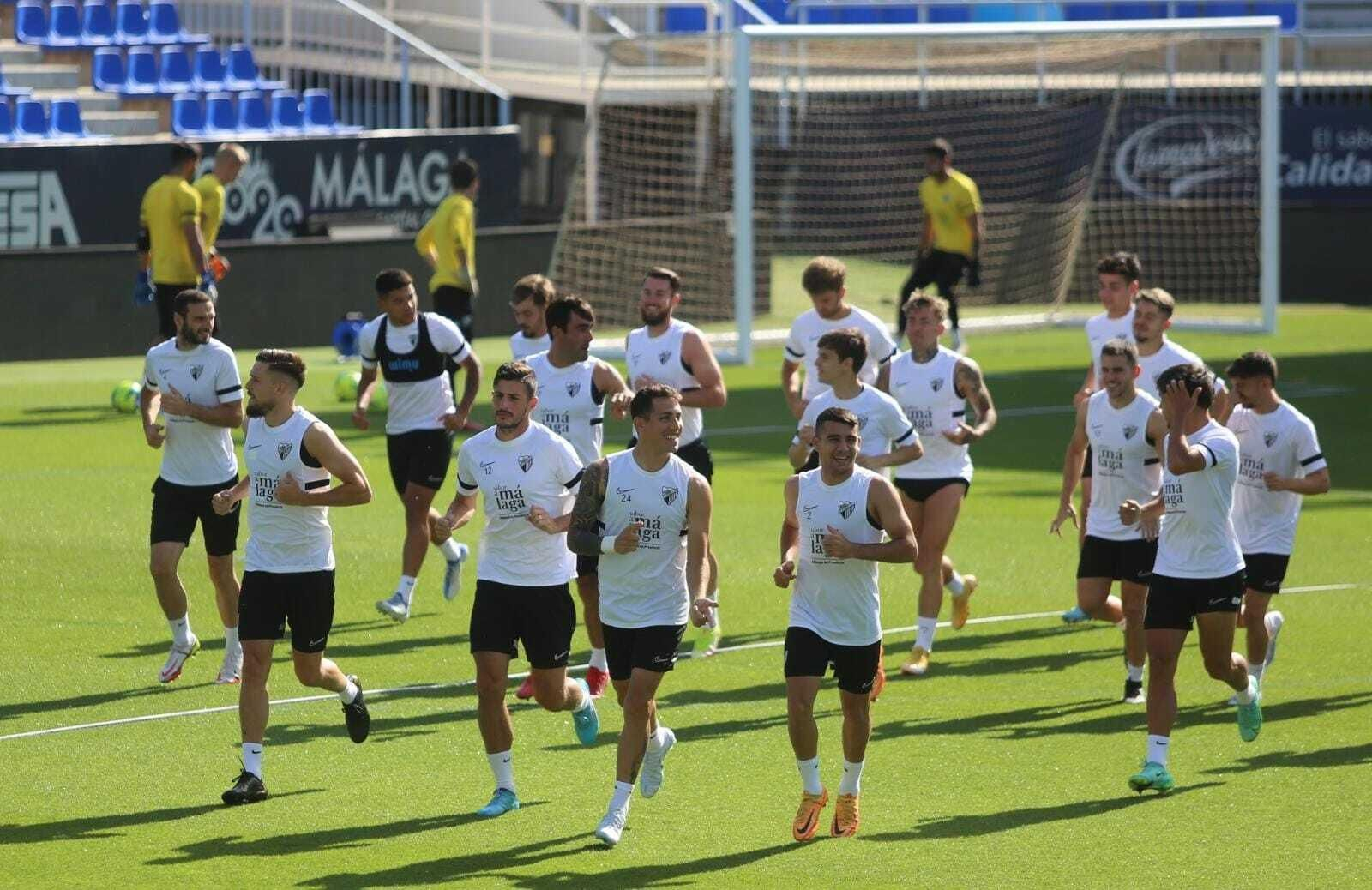 Las fotos del entrenamiento del Málaga CF