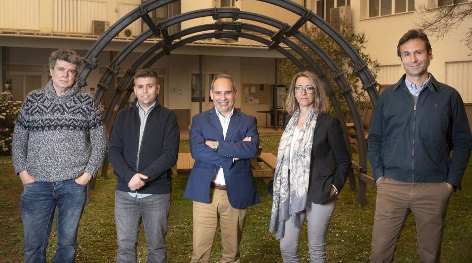 José Ramón Jiménez, con el nuevo equipo directivo de la Escuela Politécnica  de Belmez.