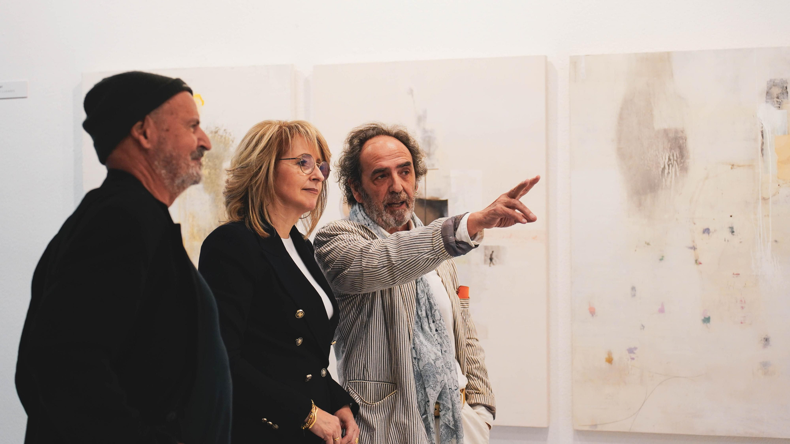 Inauguración de la exposición de Manuel Cano y Javier Machimbarrena en la sala Cajasur de Algeciras