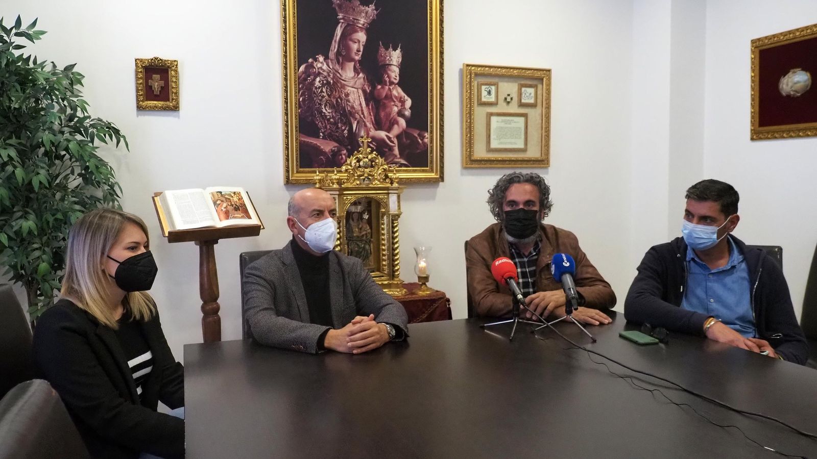 Un momento de la rueda de prensa en la que se ha anunciado la celebración de la romería de la Bella