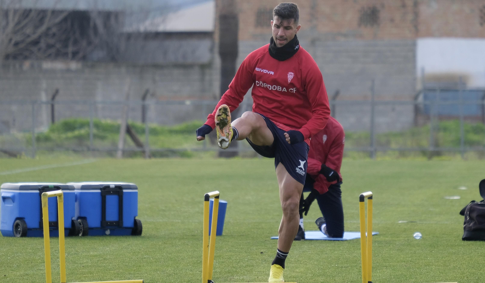 Willy Ledesma, durante un entrenamiento en la Ciudad Deportiva.
