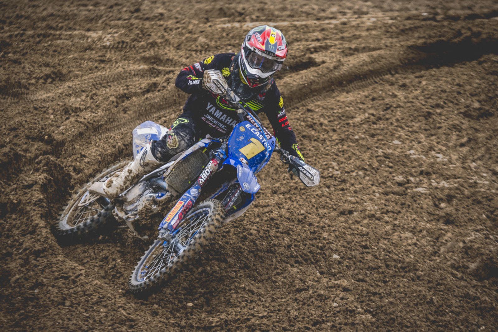 Podio de Campano y Yamaha Eduardo Castro en el Nacional de Calatayud