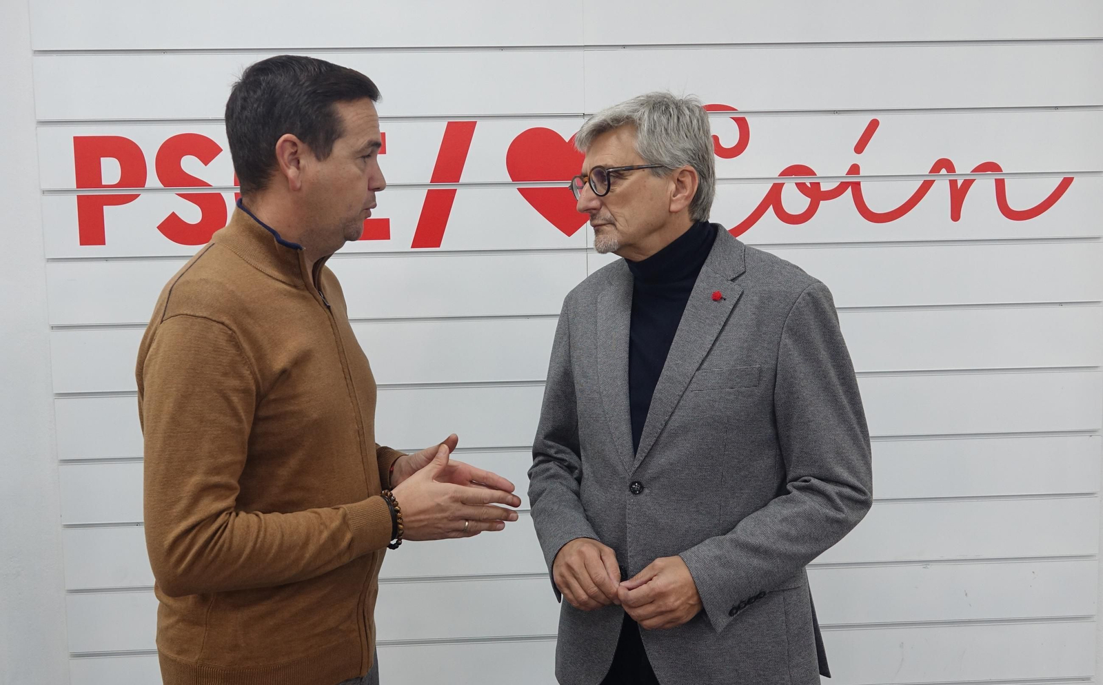 Salvador Rojas y Josele Aguilar en la rueda de prensa en Coín.