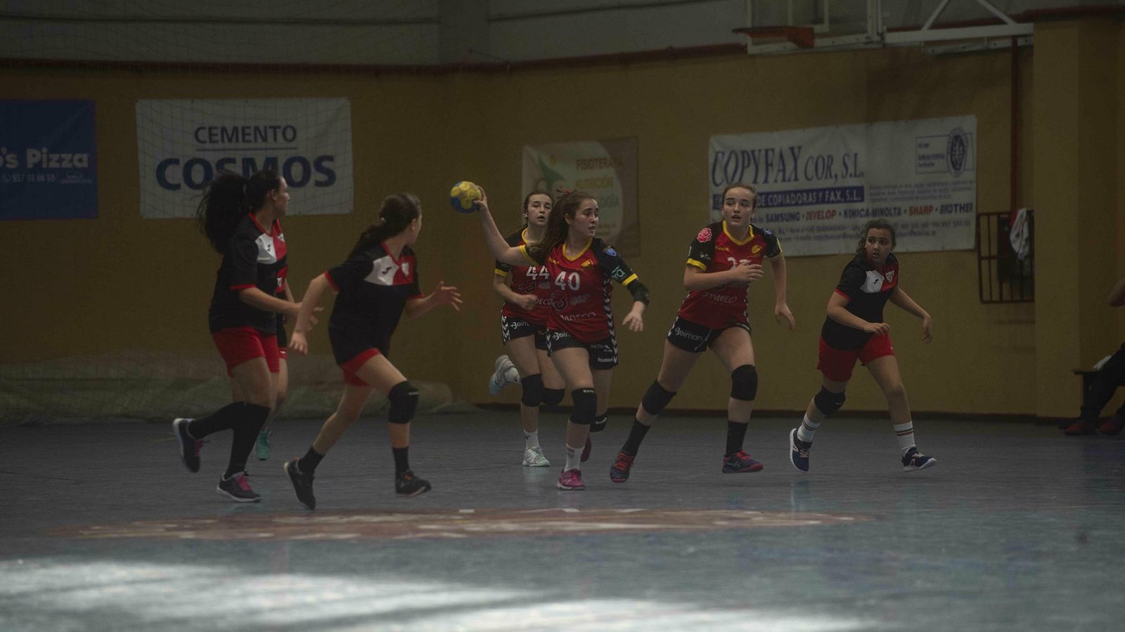 Lance del partido del Smurffit Kapa ante el CD Real de Melilla.