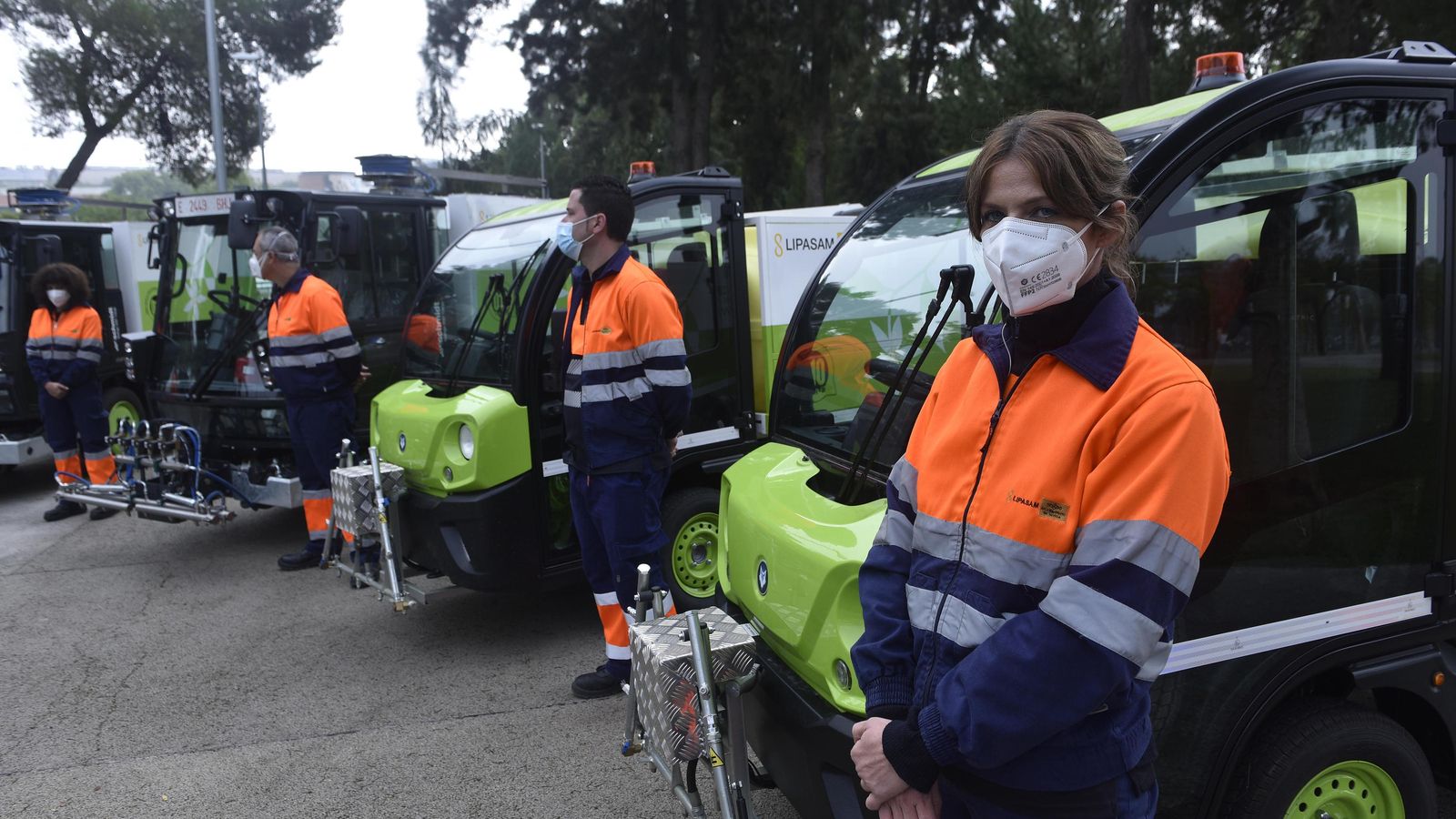 Vehículos eléctricos de Lipasam.