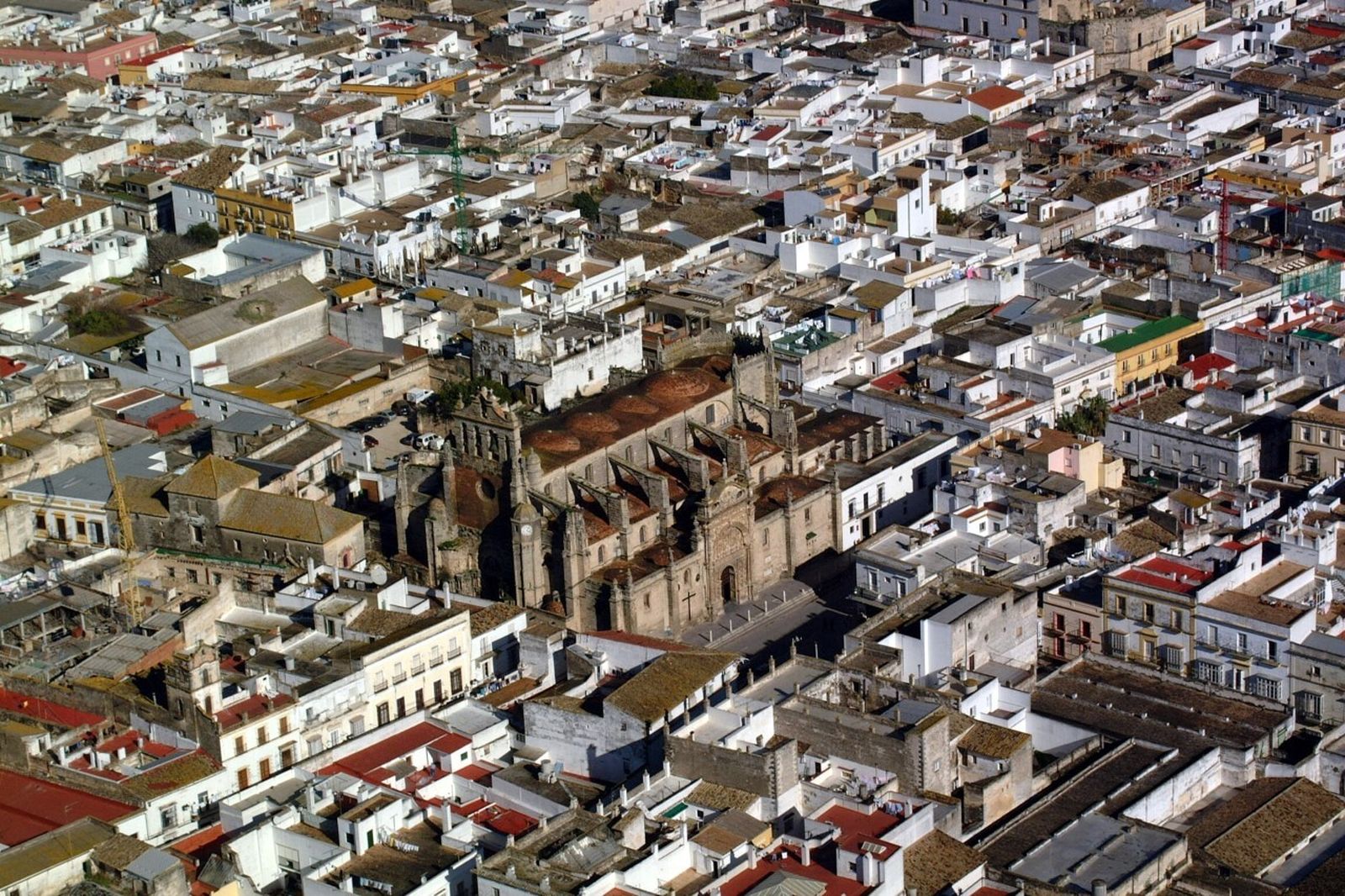 Una vista aérea del casco antiguo de El Puerto.