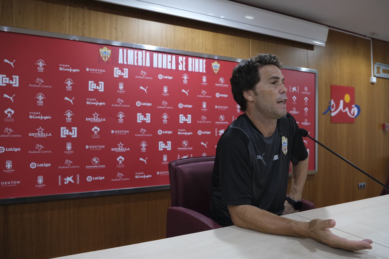 Rubi durante la rueda de prensa.