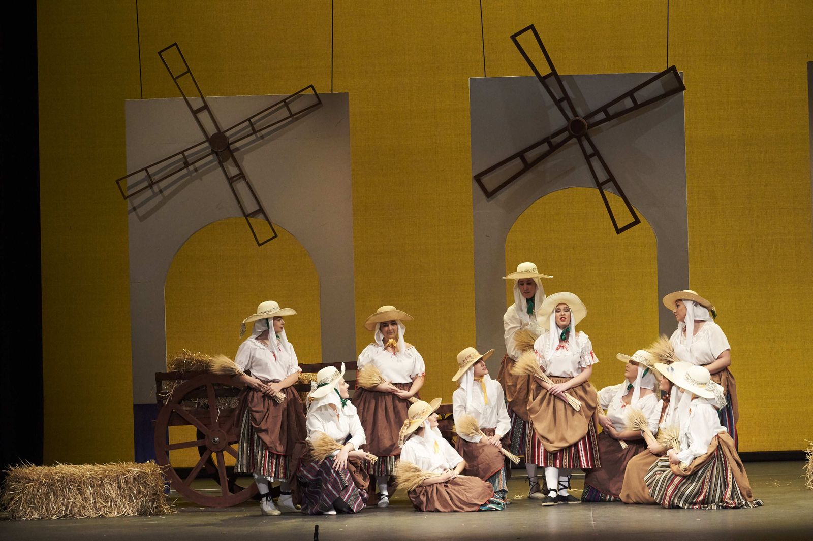 Una función de 'La rosa del azafrán' en el Teatro Lope de Vega en 2018.