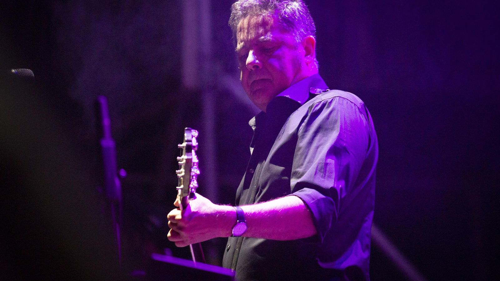 José Ignacio Lapido, de 091, durante el concierto. José Ignacio Lapido, de 091, durante el concierto.