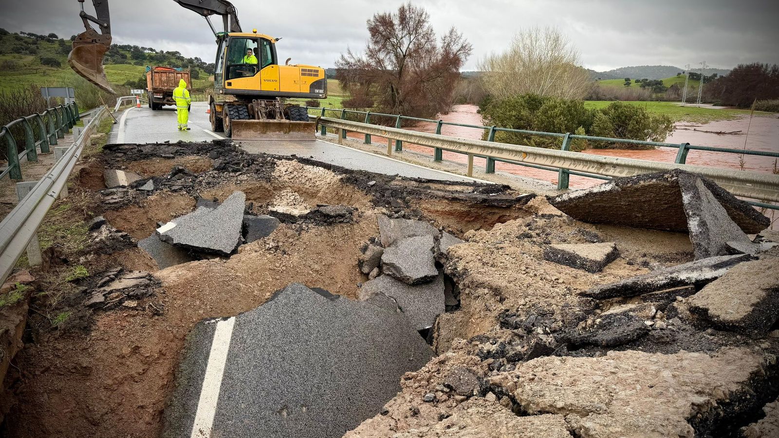 Estado actual de la vía.