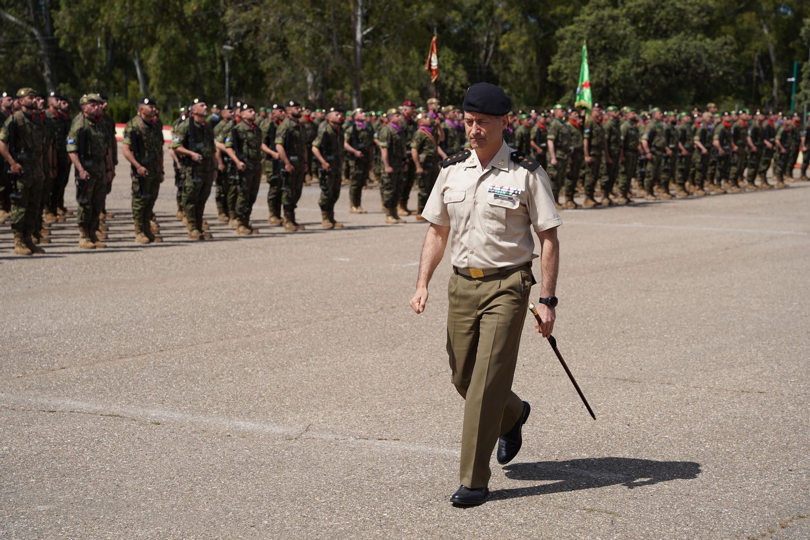 Parada militar para despedir al contingente Flanco Este Letonia XVII