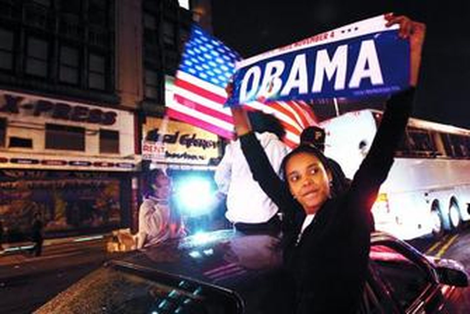 Los latinos celebraron la elección de Barack Obama como nuevo presidente de Estados Unidos.