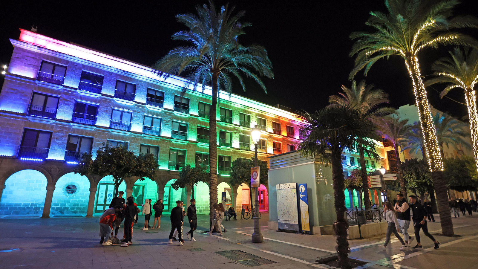 Inauguración del alumbrado de Navidad en Jerez