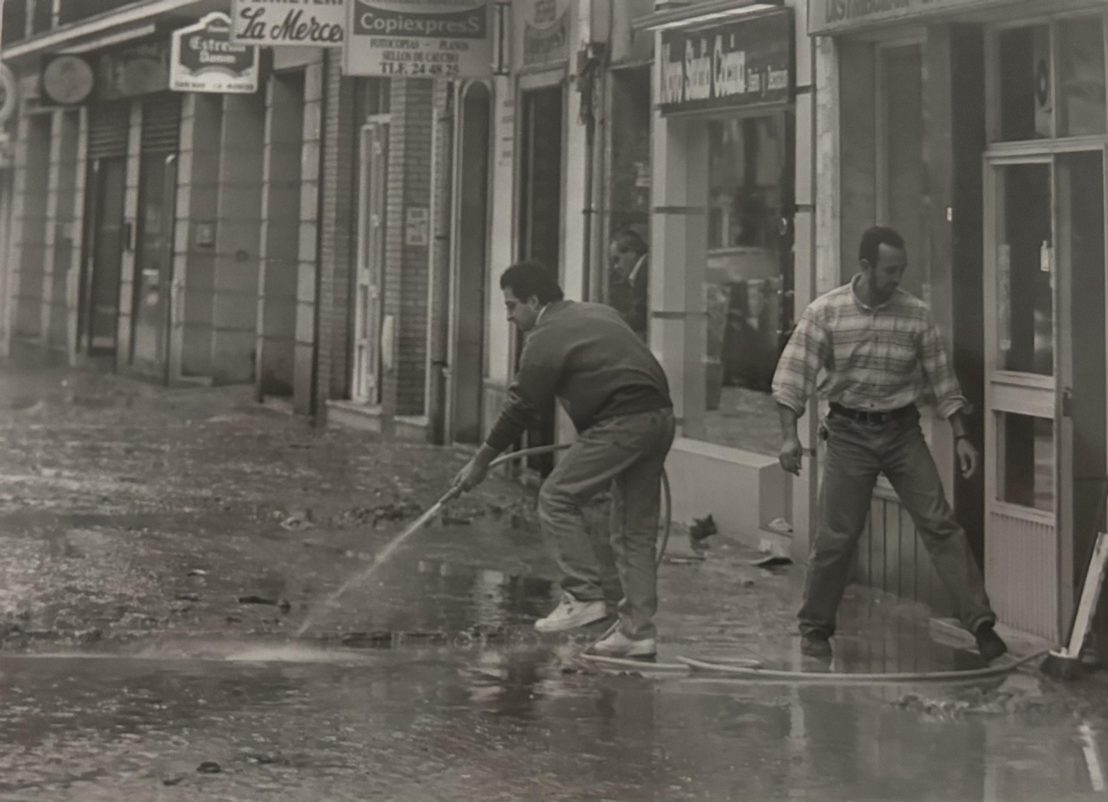 Efectos del temporal e inundaciones de enero de 1996 en Huelva.