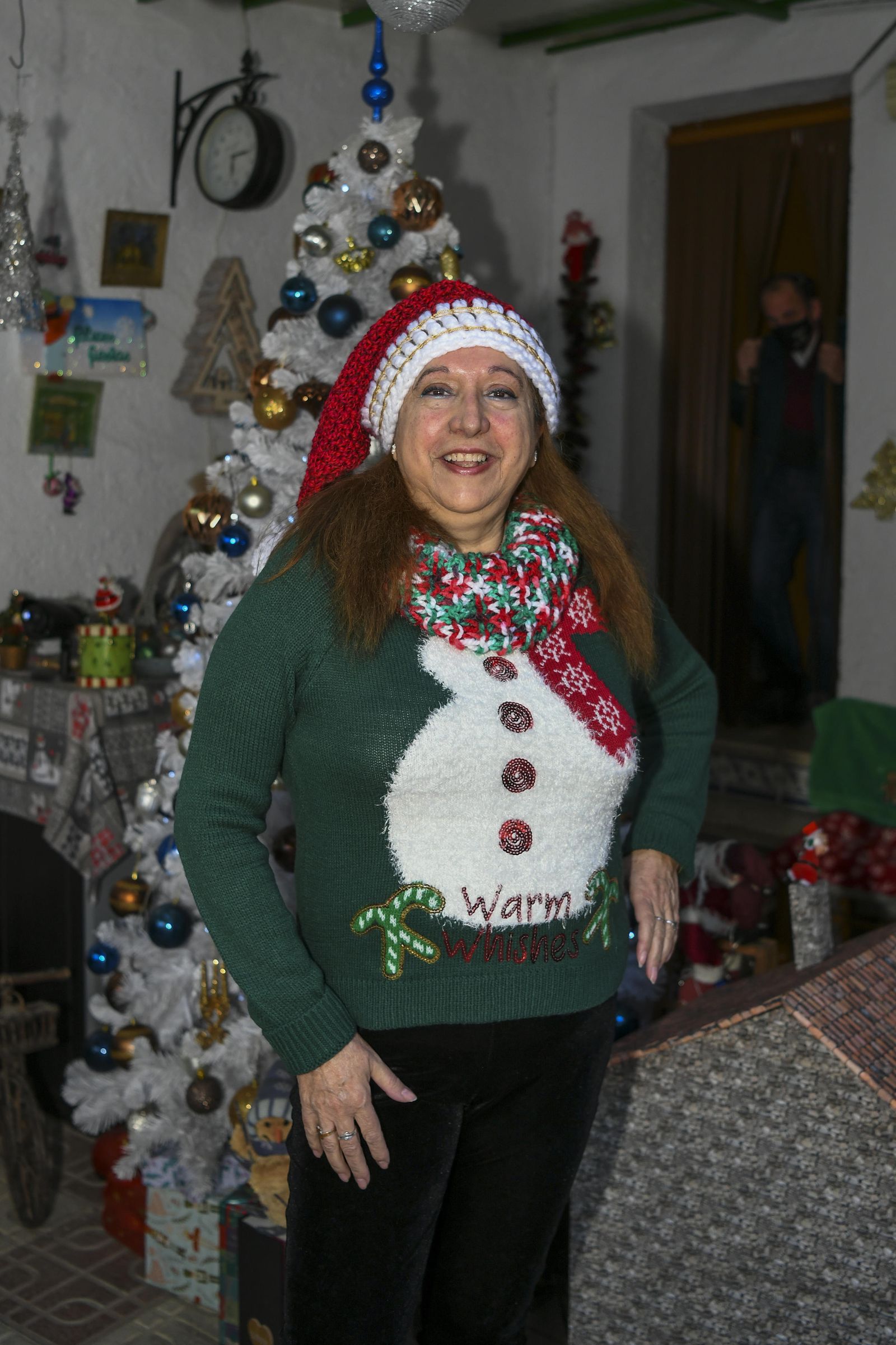 Fotos de la casa decorada por Navidad de la Mamá Noel de España