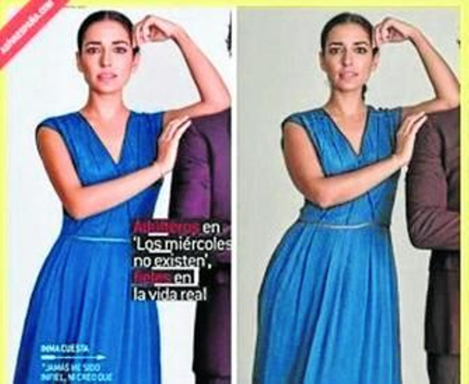 'El Periódico' pide disculpas por los retoques a Inma Cuesta