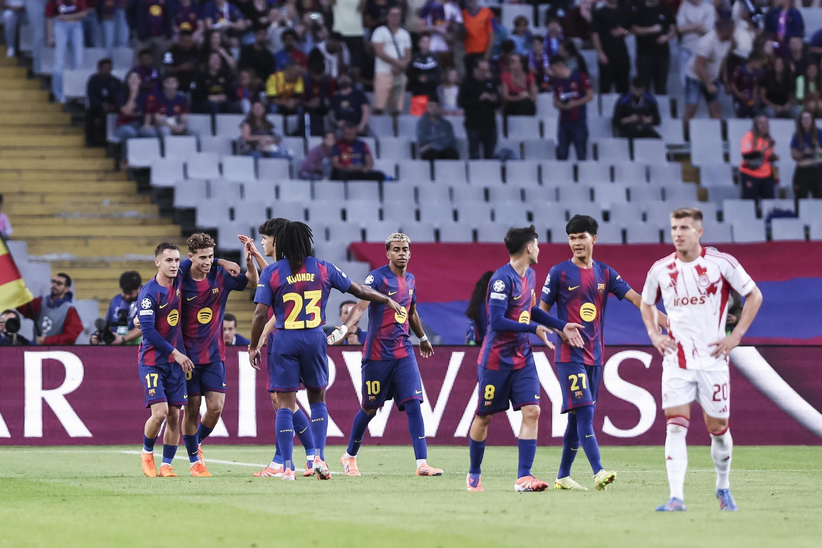 Las fotos del Barcelona-Olympiacos