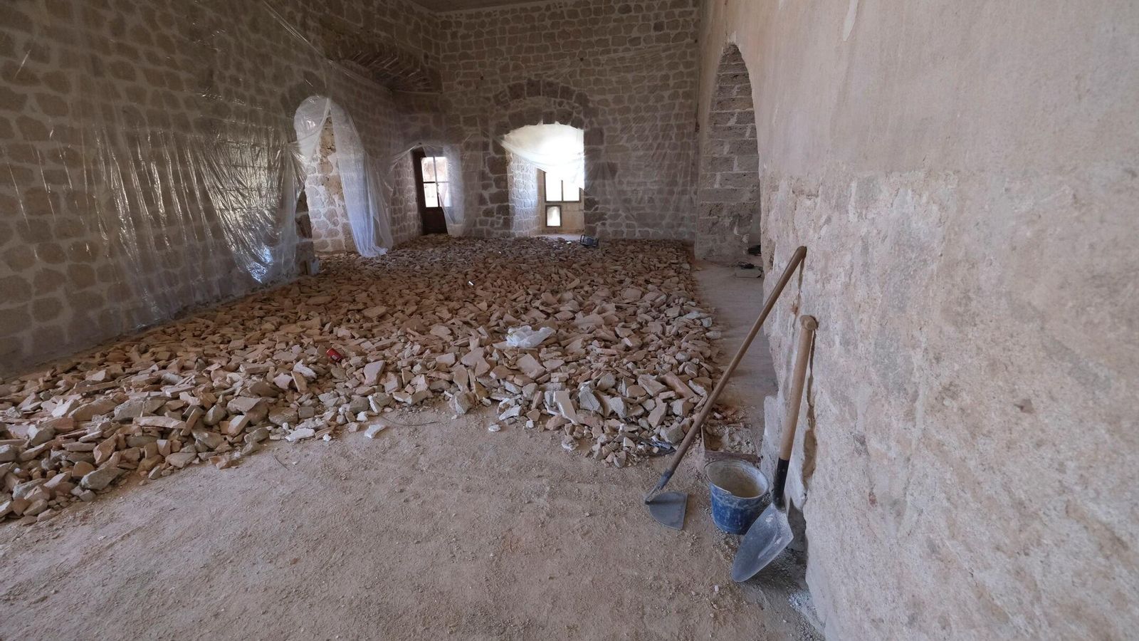 El Castillo de Vélez-Blanco está en obras.