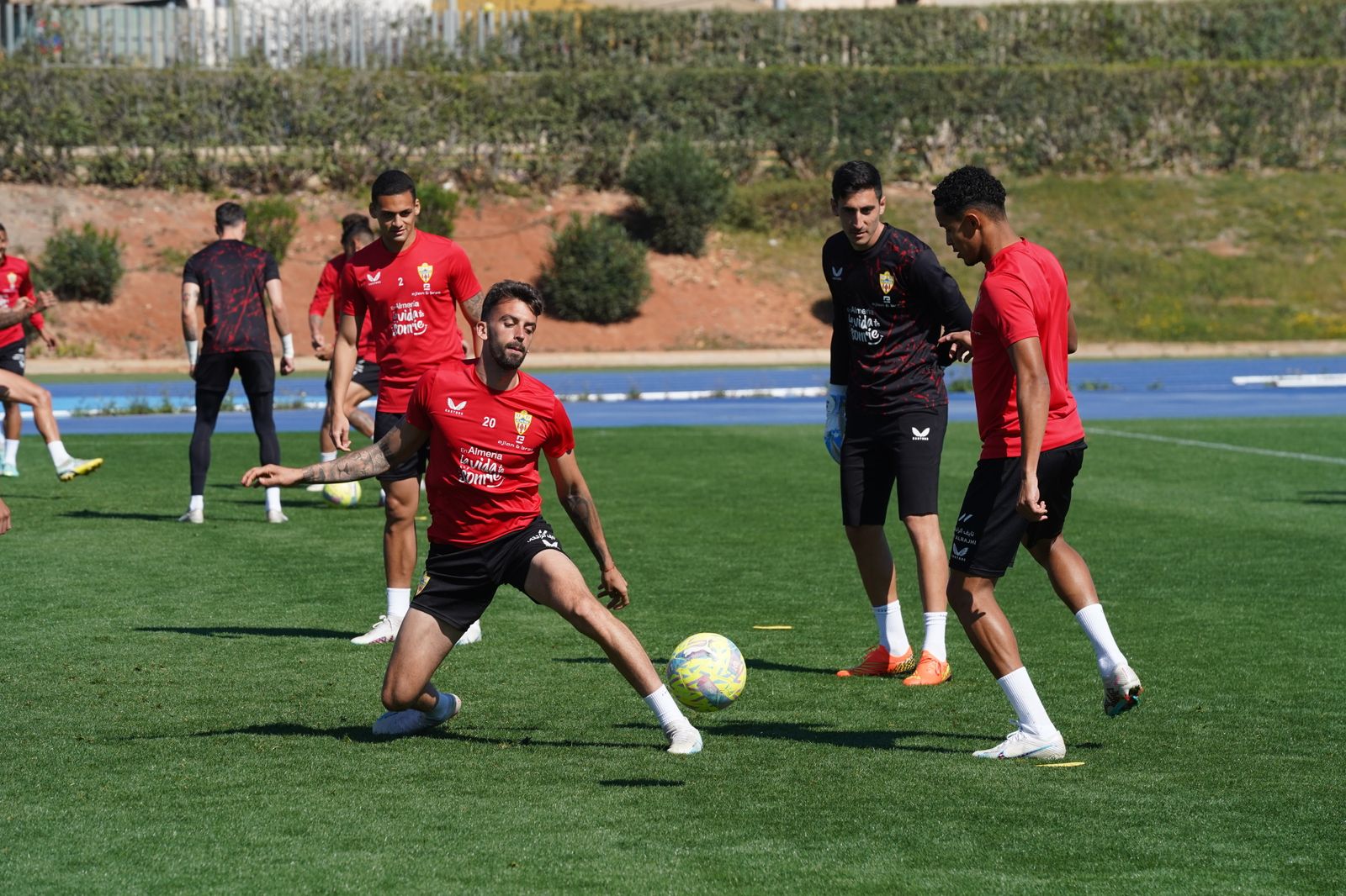 Así ha sido el entrenamiento de la UD Almería este jueves