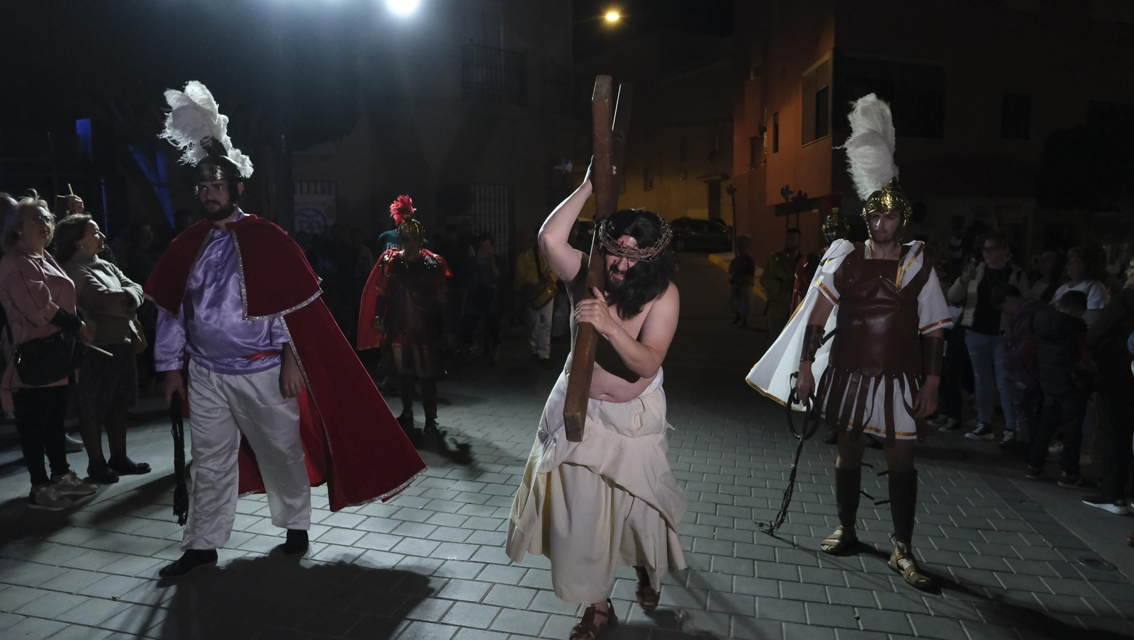 Imágenes de la Pasión Viviente en la Semana Santa de Gádor 2023