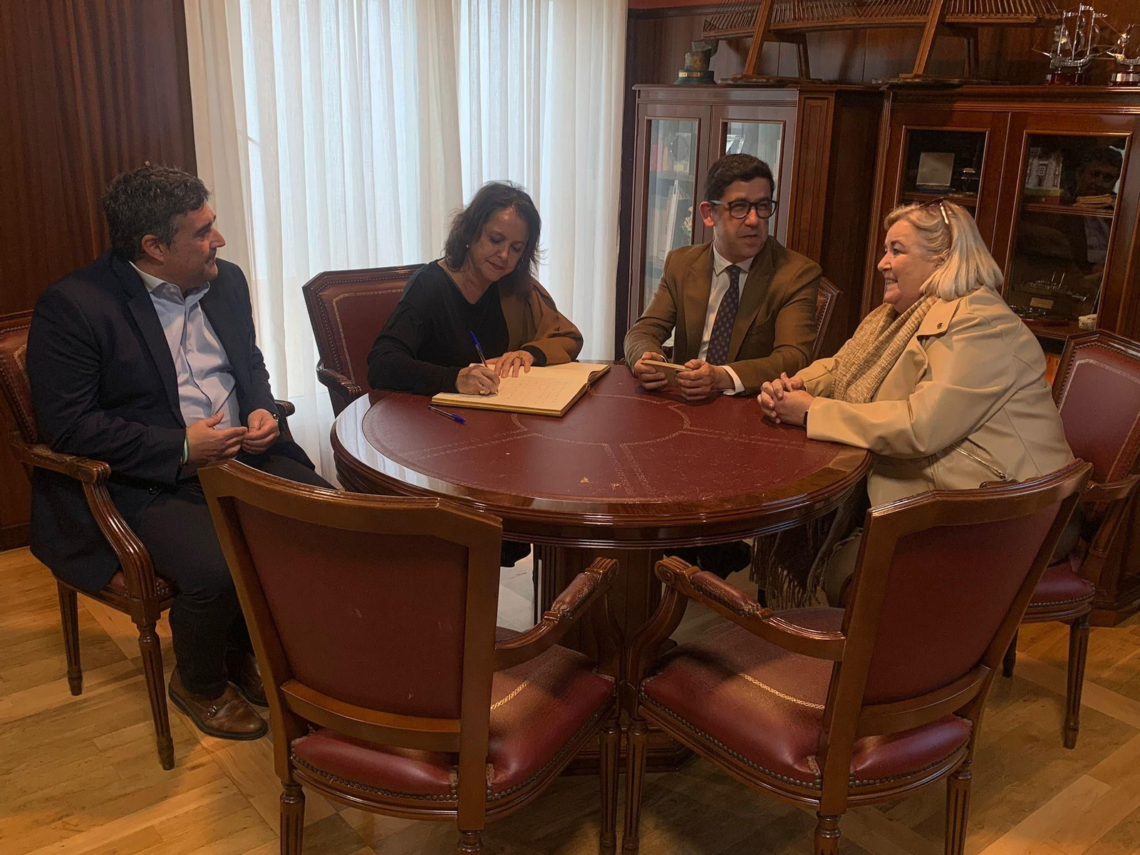 José Correa, Catalina García, Alberto Fernández y Manuela Caro.