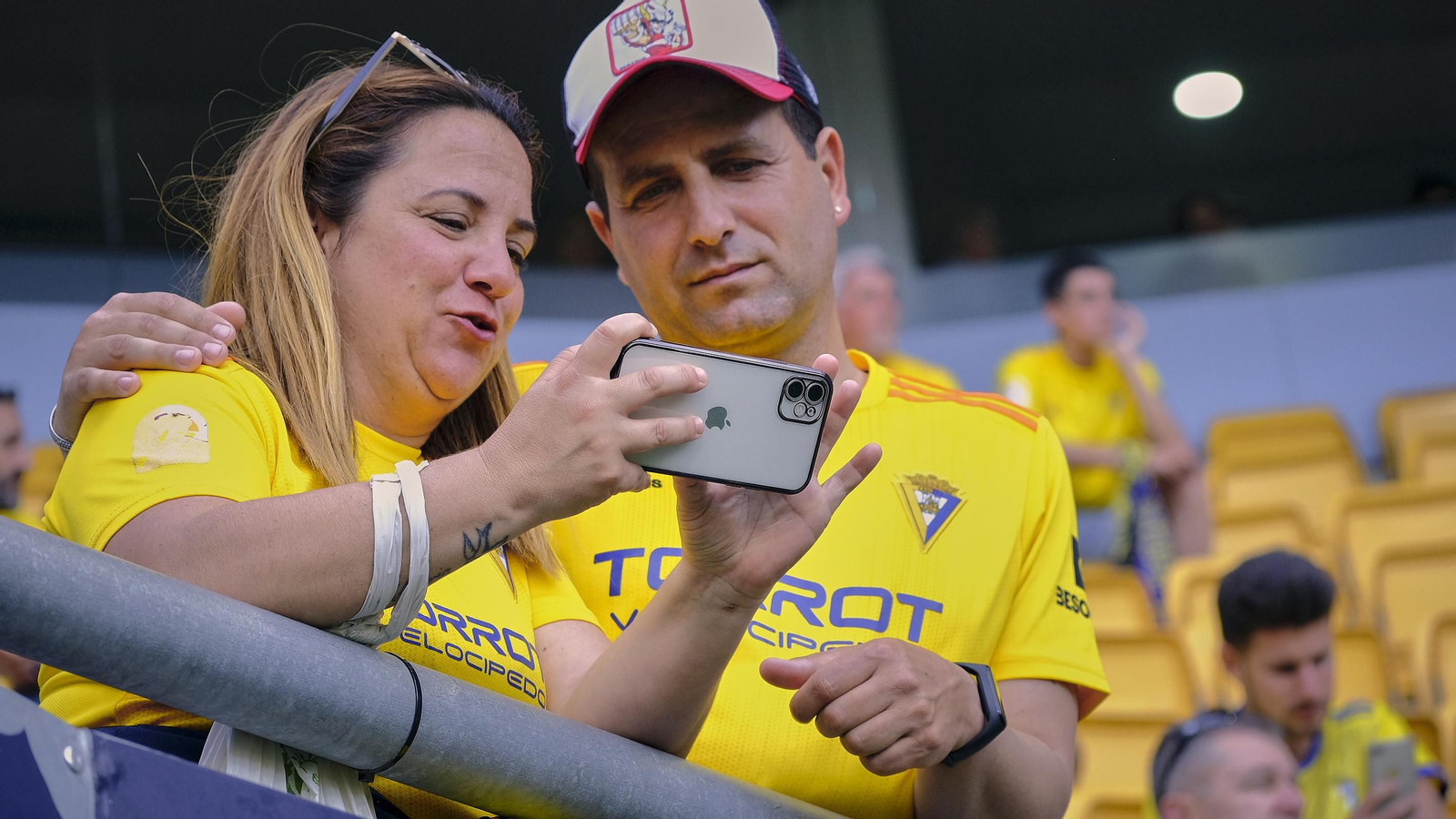 Ambiente  cadista durante el Cádiz CF - Real Madrid