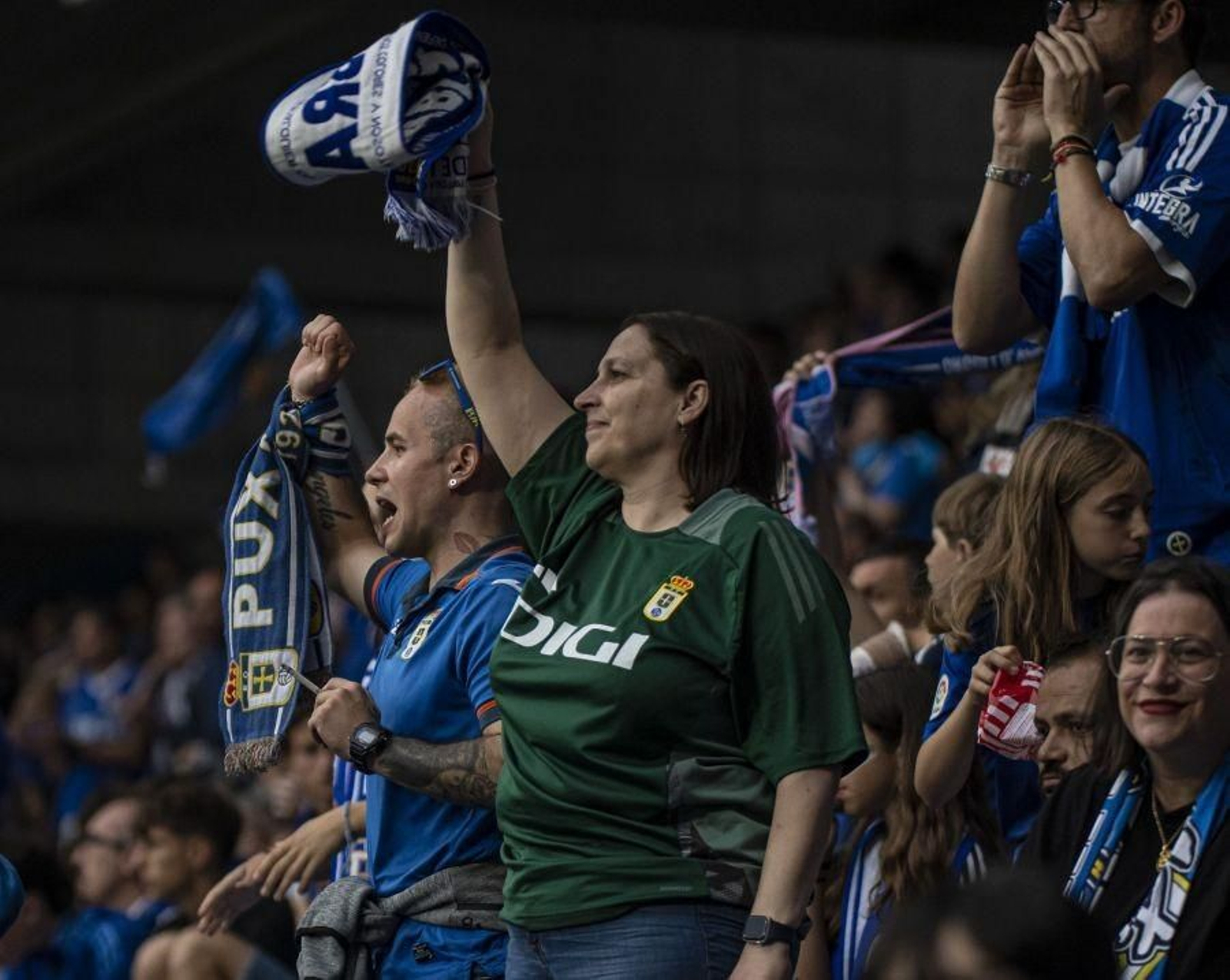 Las fotos del ascenso del Oviedo ante el Mirandés