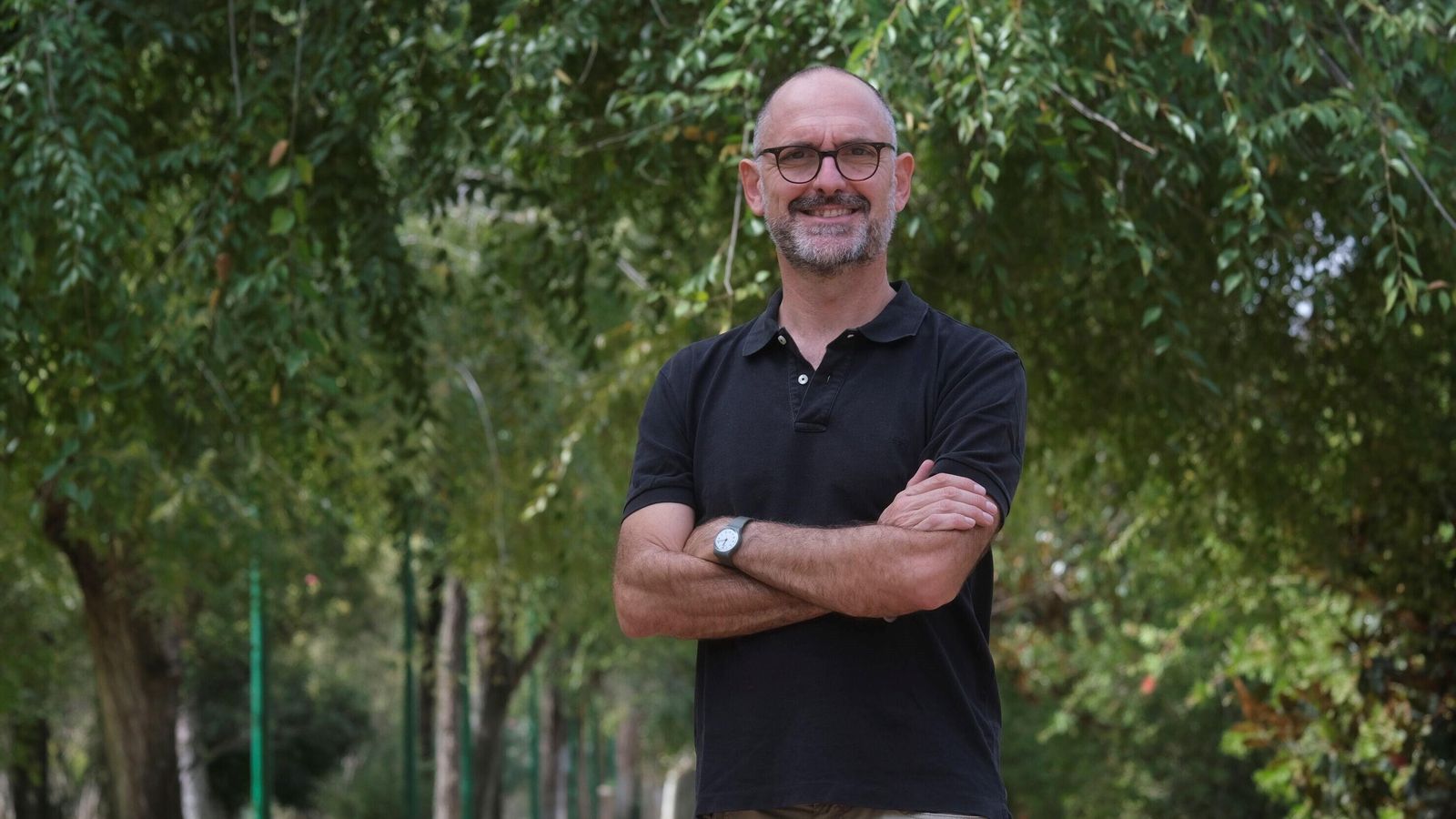 El gerente del IMAE, Carlos Aladro, en el parque Cruz Conde. El gerente del IMAE, Carlos Aladro, en el parque Cruz Conde.