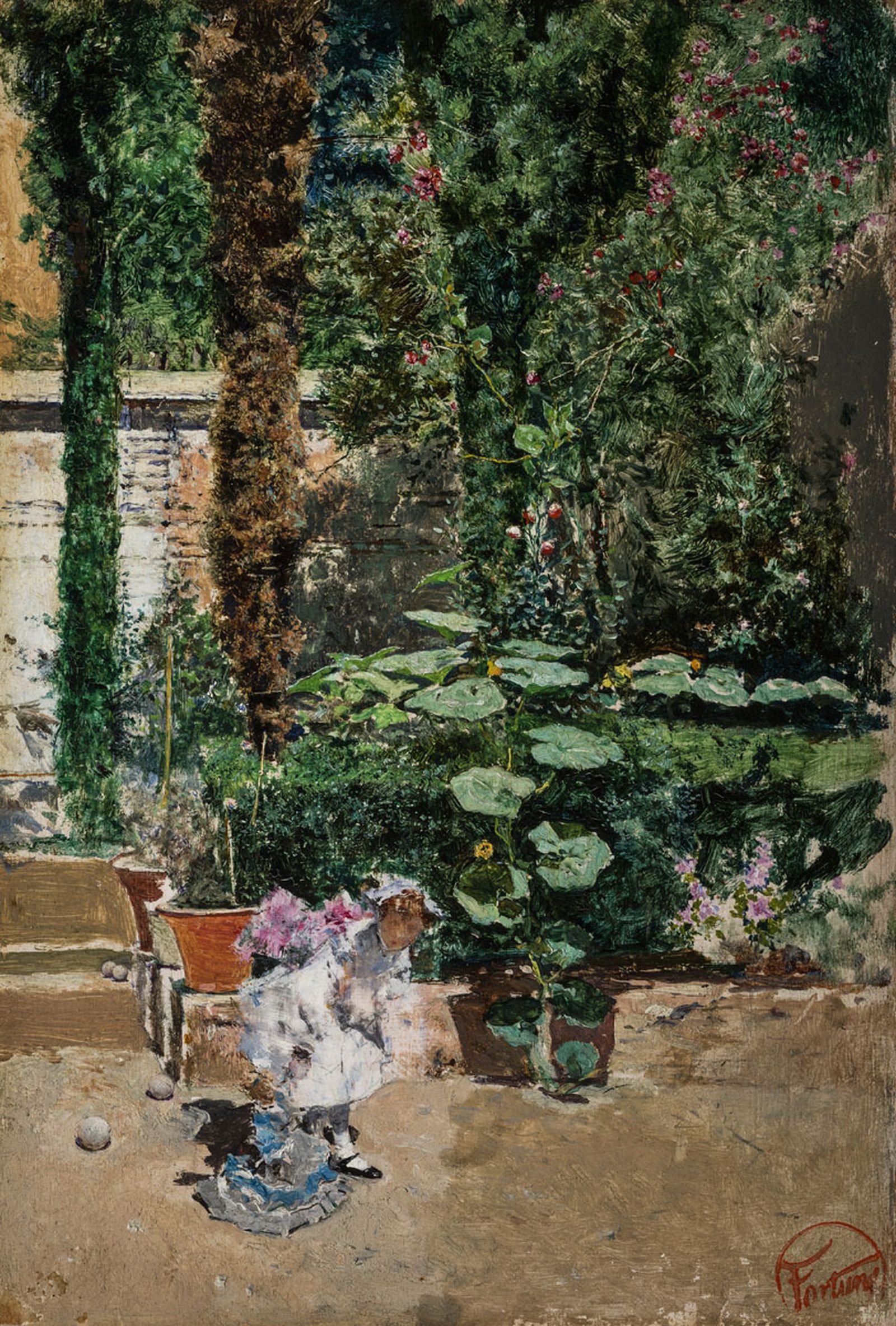 'María Luisa en el jardín con una muñeca' (1872).