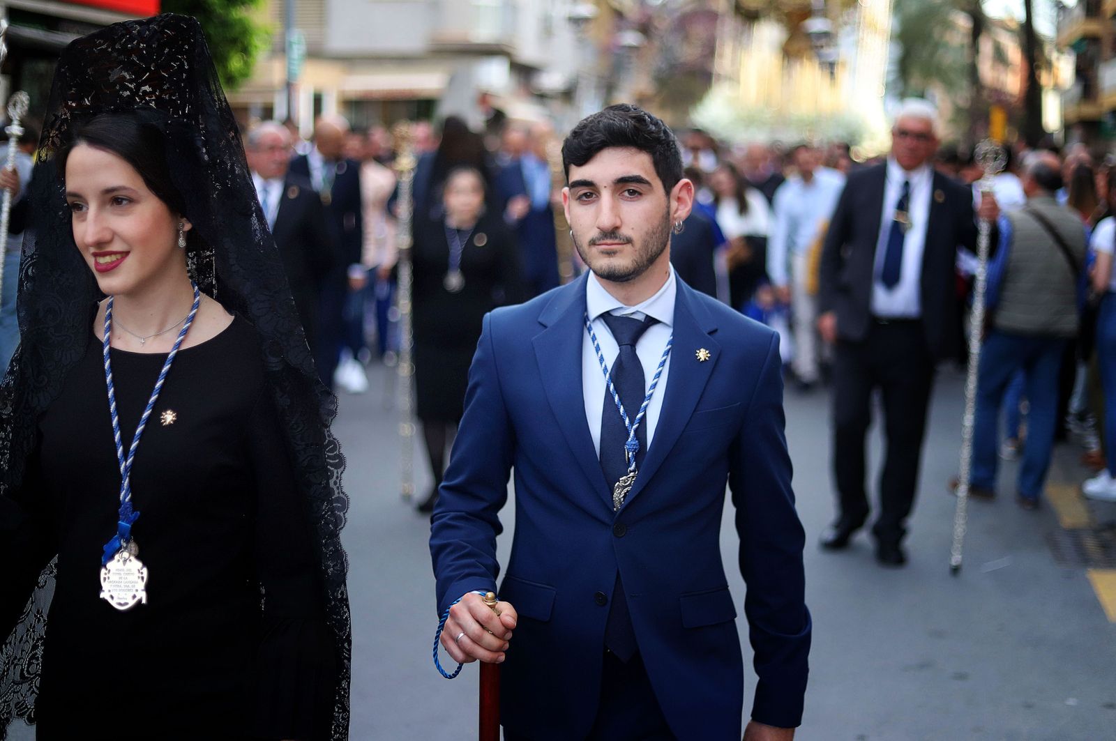 Imágenes de la procesión de la Virgen de los Dolores por Las Colonias