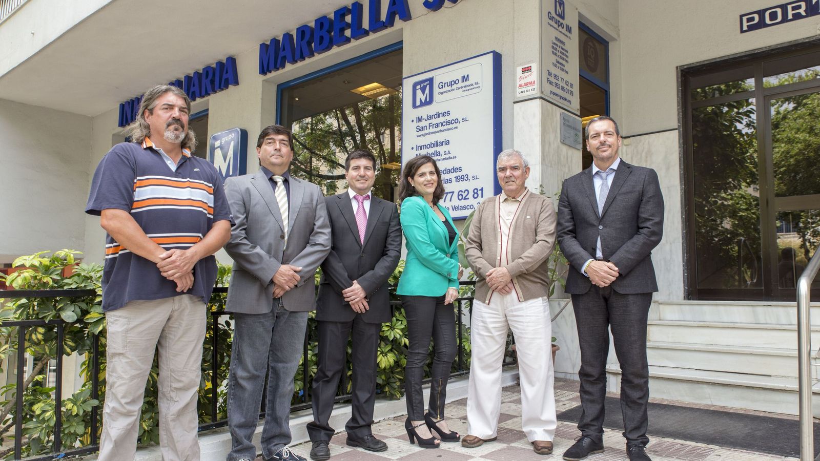 El equipo de Inmobiliaria Marbella, una de las pocas socimis radicadas en Andalucía