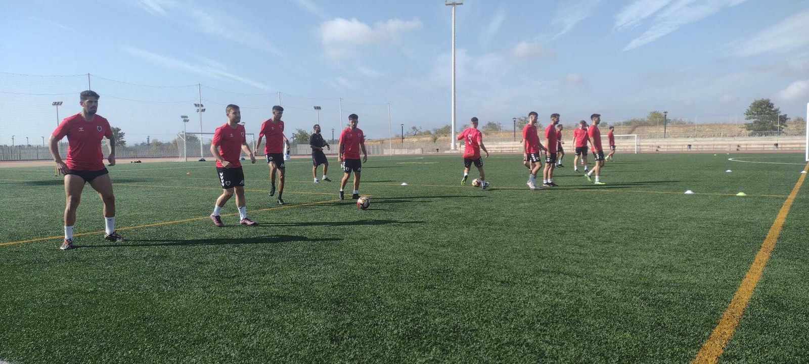 Entrenamiento de la AD Cartaya.
