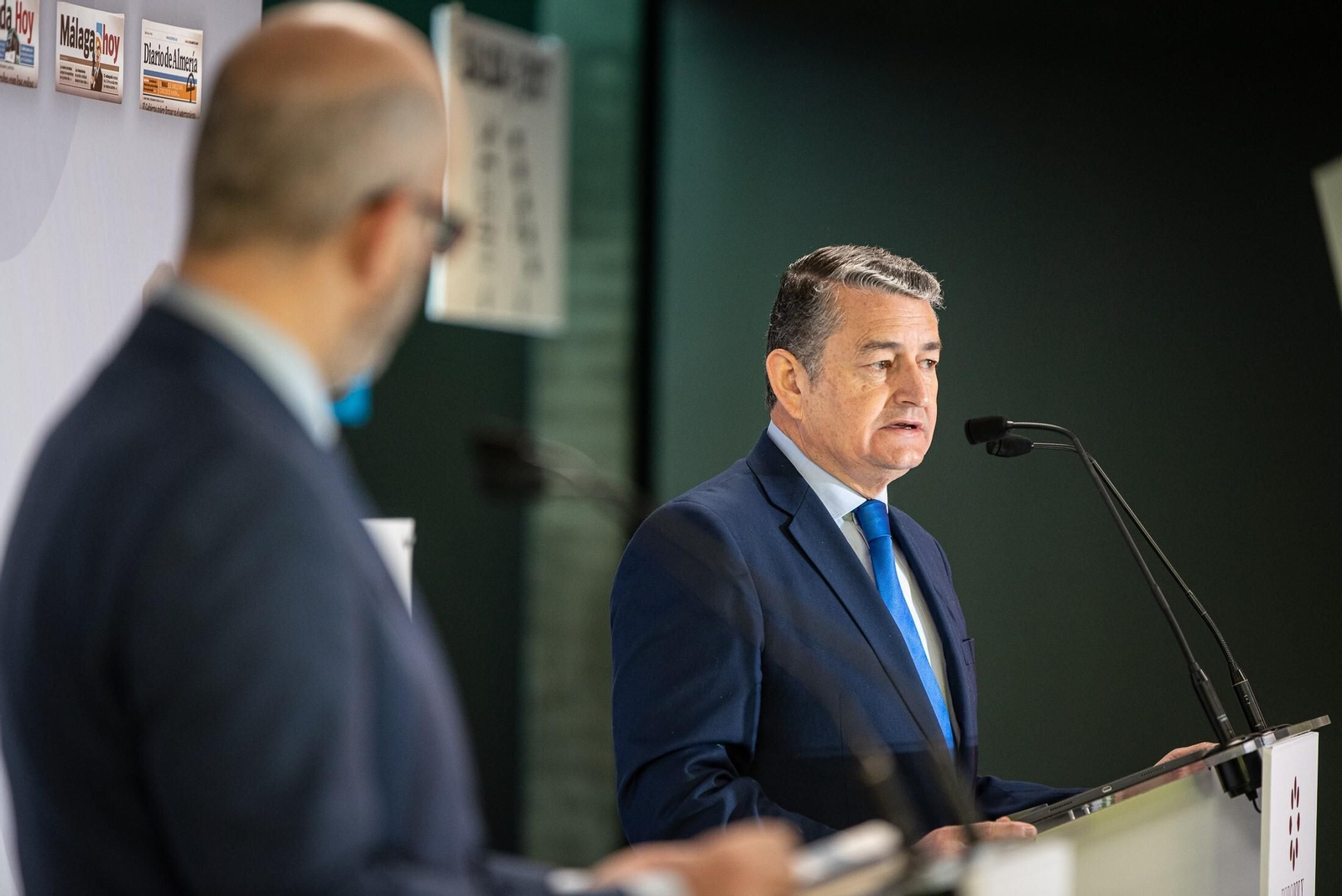 Antonio Sanz, este viernes en el Foro Joly celebrado en Huelva.
