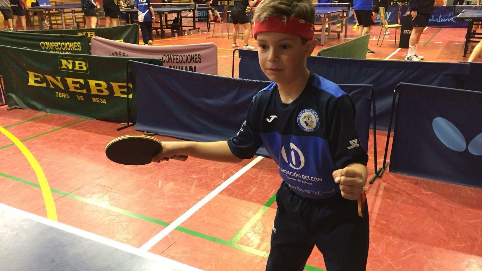 Javi Galán jr., prebenjamín del CTM Belcón Jerez.