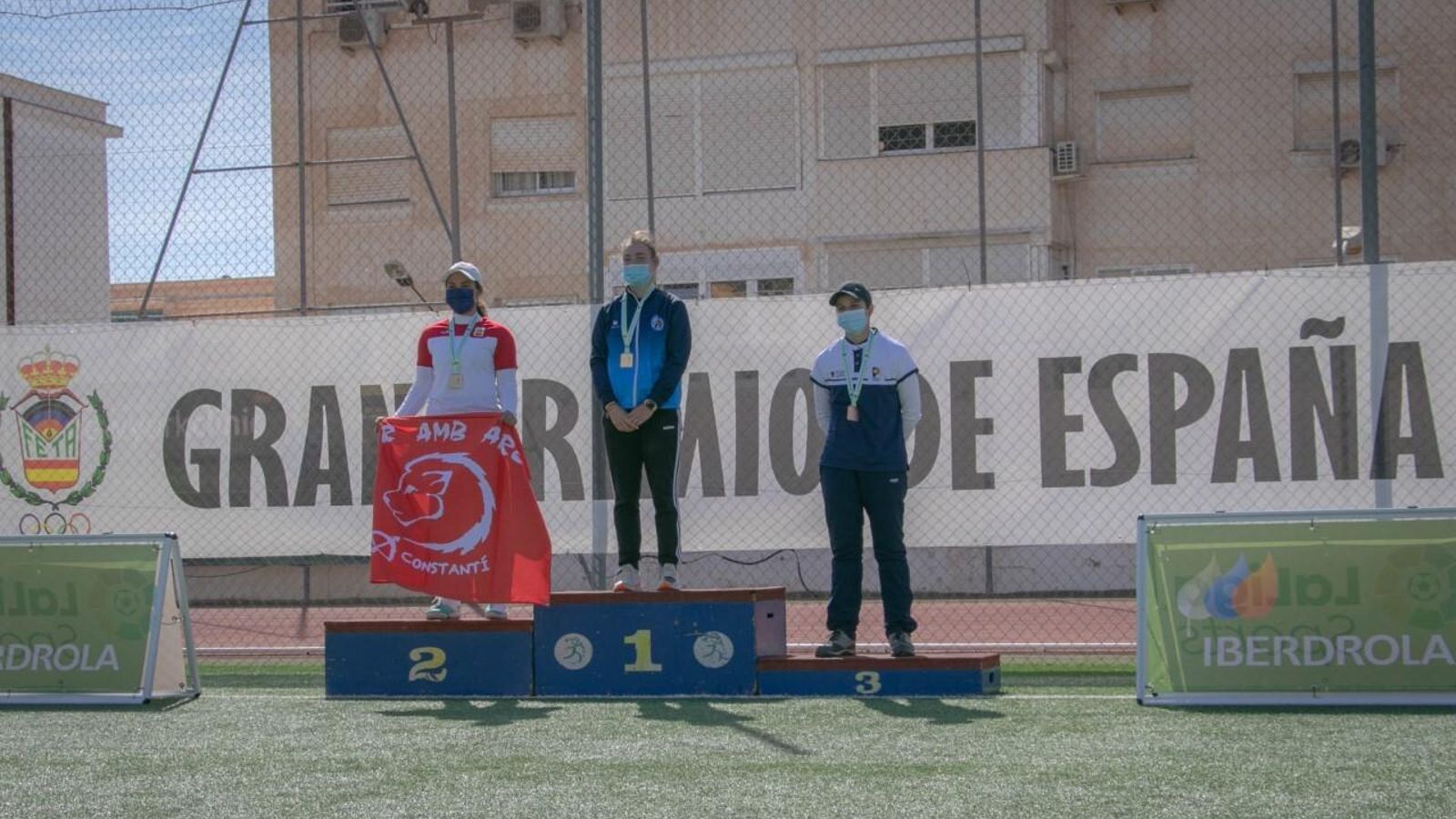Leyre, en lo más alto del podio en el Gran Premio de Benalmádena. Leyre, en lo más alto del podio en el Gran Premio de Benalmádena.