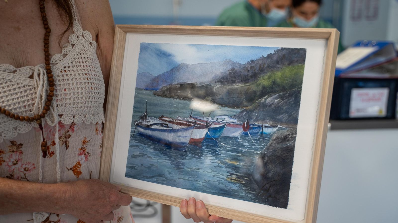 Una de las acuarelas