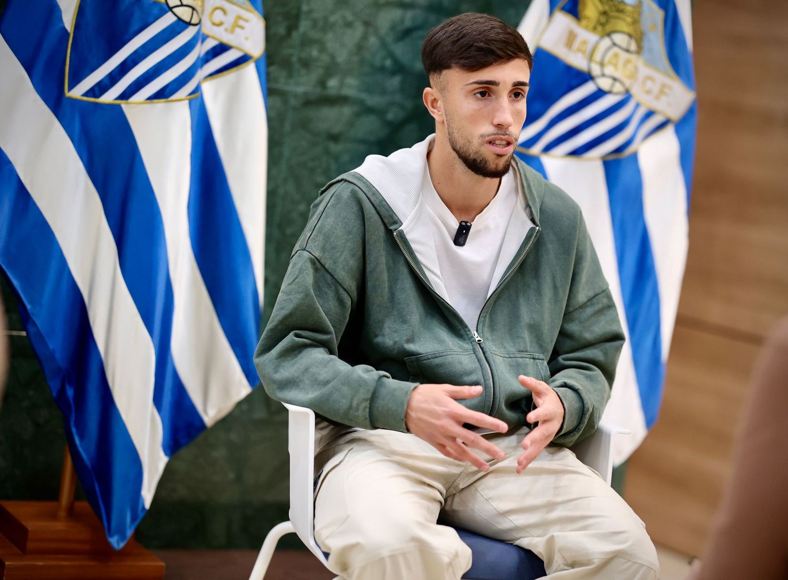 Las fotos de la entrevista a David Larrubia, jugador del Málaga CF