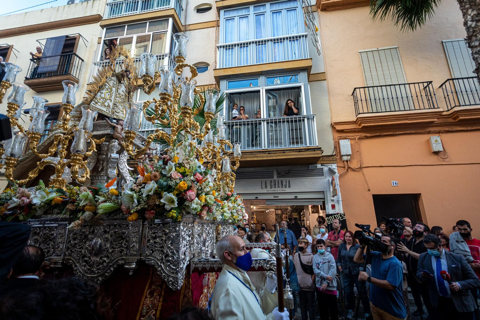 Las imágenes de la procesión de la Virgen de la Palma